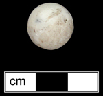 This appears to be glazed stoneware marble - click on image to see larger view.